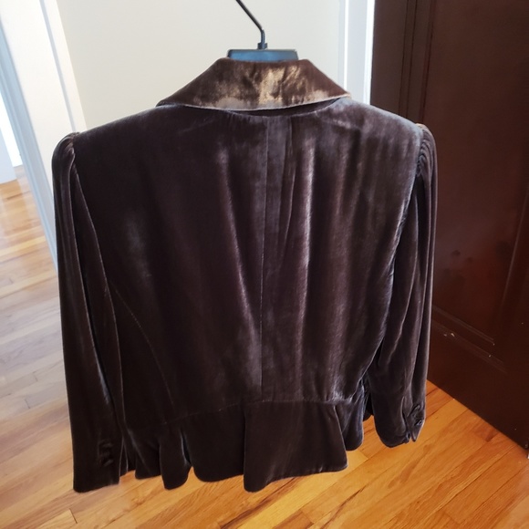 EUC Loft brown velvet jacket - Picture 2 of 6